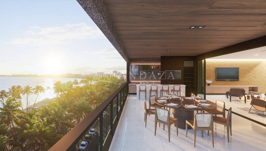 Apartamento de alto luxo com 4 suítes e vista mar - Mansão Galba Accioly